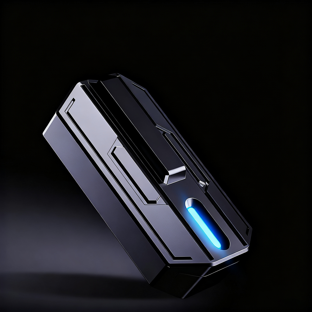 Pulse Magnetic Fidget Slider - EDC Metal Push Card with Luminous Accents & Crisp Magnetic Clicks for Stress Relief