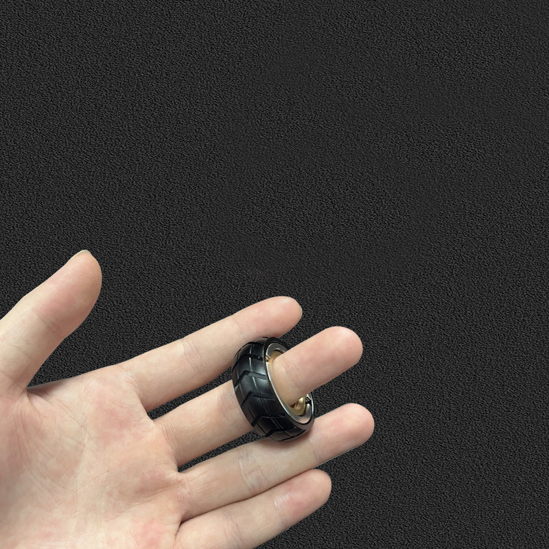 idge EDC Fidget Ring - Stainless Steel Spinner Ring for Stress Relief | 1st Gen Mechanical Anxiety Relief Toy