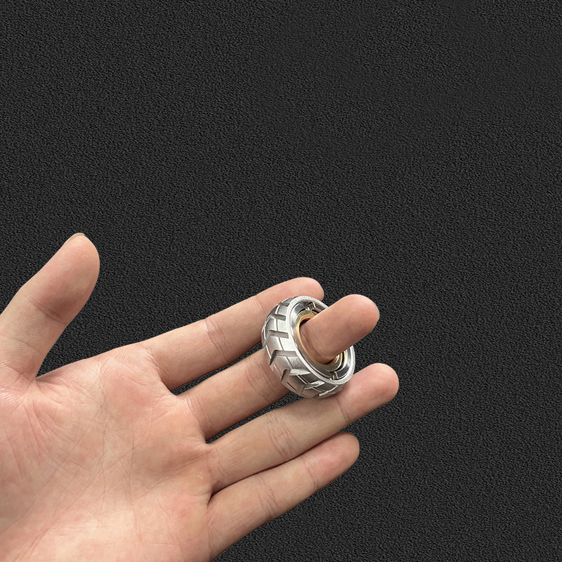 idge EDC Fidget Ring - Stainless Steel Spinner Ring for Stress Relief | 1st Gen Mechanical Anxiety Relief Toy