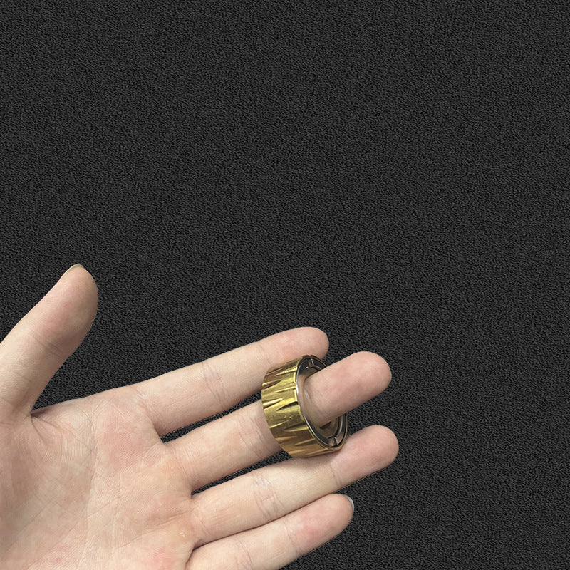 idge EDC Fidget Ring - Stainless Steel Spinner Ring for Stress Relief | 1st Gen Mechanical Anxiety Relief Toy