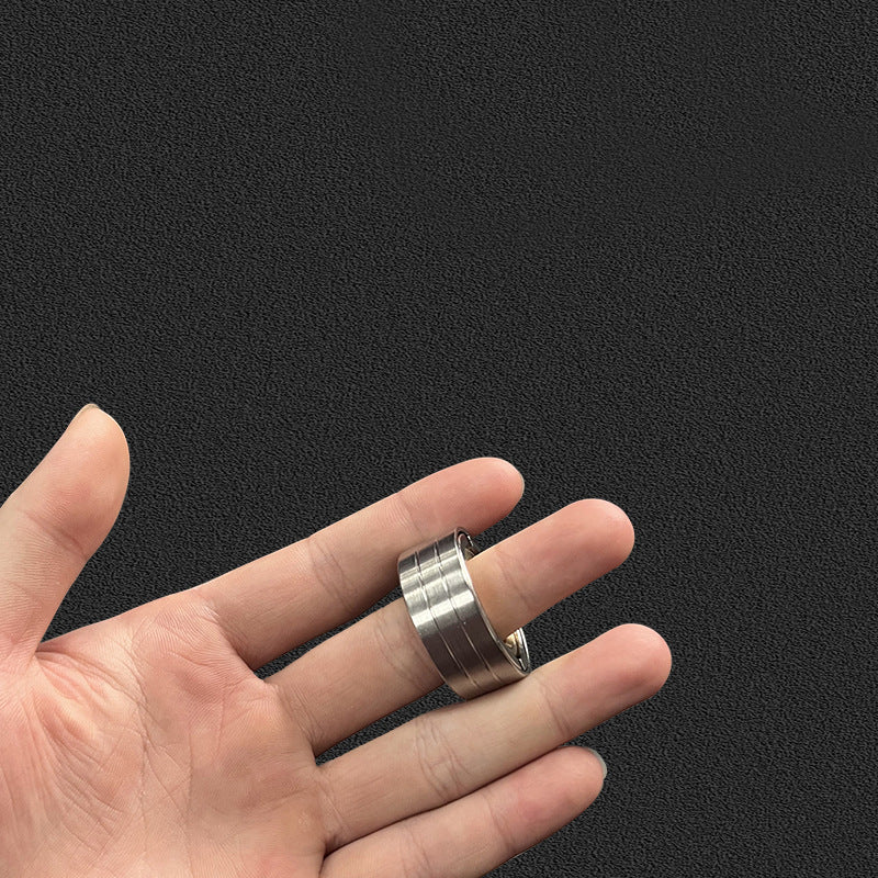 idge EDC Fidget Ring - Stainless Steel Spinner Ring for Stress Relief | 1st Gen Mechanical Anxiety Relief Toy